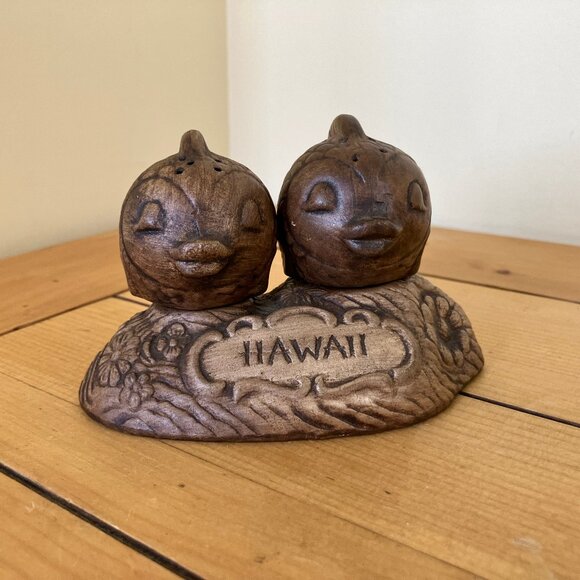 Tropical Fish Salt & Pepper Shakers Hawaii Base Vintage Treasure Craft Tiki Bar - Picture 2 of 7